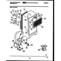 White-Westinghouse RT216MCD3 system and automatic defrost parts diagram