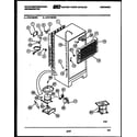 White-Westinghouse RT217MCD4 system and automatic defrost parts diagram