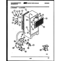 White-Westinghouse RT217MCH4 system and automatic defrost parts diagram