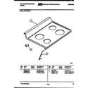 White-Westinghouse KF420GDH6 cooktop parts diagram