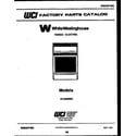 White-Westinghouse KF480NW2 cover diagram
