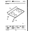 White-Westinghouse KF480NW2 cooktop parts diagram