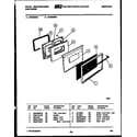 White-Westinghouse GF860NW2 door parts diagram