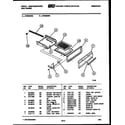 White-Westinghouse GF860NW2 broiler drawer parts diagram