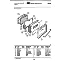 White-Westinghouse KF590HDW6 door parts diagram