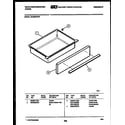 White-Westinghouse KF590HDW6 drawer parts diagram