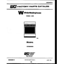 White-Westinghouse GF300HXW5 cover page diagram
