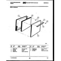 White-Westinghouse GF300HXW5 door parts diagram