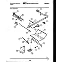 White-Westinghouse GF300HXW5 burner, manifold and gas control diagram