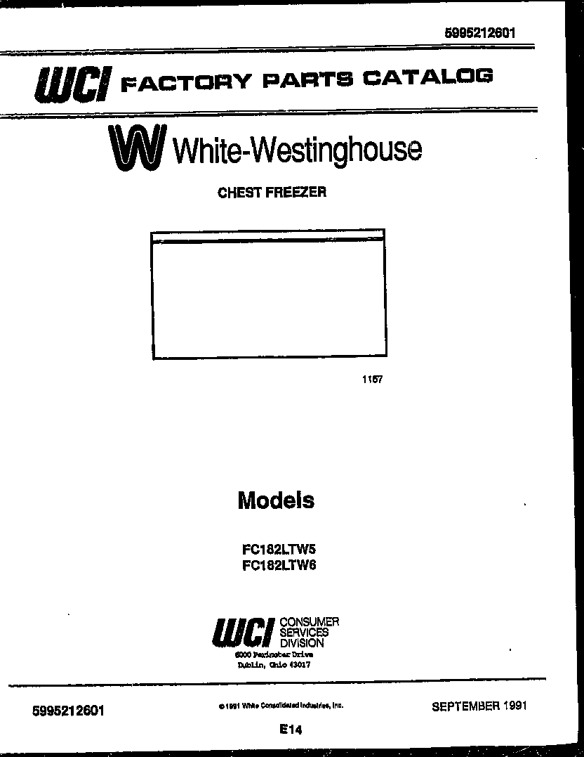 White-Westinghouse FC182LTW5 null diagram