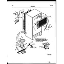 White-Westinghouse RT176NLH0 system and automatic defrost parts diagram