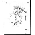 White-Westinghouse RT156NCW0 cabinet parts diagram