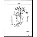 White-Westinghouse RT156NCW0 cabinet parts diagram