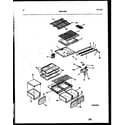 White-Westinghouse RT156NCW0 shelves and supports diagram