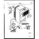 White-Westinghouse RT156NCW0 system and automatic defrost parts diagram