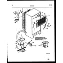 White-Westinghouse RT156NCW0 system and automatic defrost parts diagram