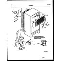 White-Westinghouse RT217NCH0 system and automatic defrost parts diagram