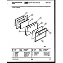 White-Westinghouse GF780KXD4 door parts diagram