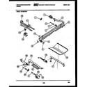 White-Westinghouse GF780KXD4 burner, manifold and gas control diagram