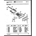 White-Westinghouse GF300ND2 broiler drawer parts diagram