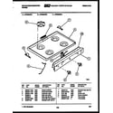 White-Westinghouse GF600NW4 cooktop parts diagram