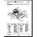 White-Westinghouse GF501KXW3 broiler drawer parts diagram