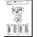 White-Westinghouse GF501KXW3 burner, manifold and gas control diagram