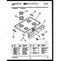 White-Westinghouse GF740NW3 cooktop parts diagram