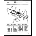 White-Westinghouse GF740NW3 broiler drawer parts diagram