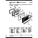 White-Westinghouse GF740NW3 door parts diagram