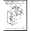 White-Westinghouse GF740NW3 burner, manifold and gas control diagram