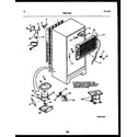 White-Westinghouse RT219PCD0 system and automatic defrost parts diagram