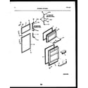 White-Westinghouse RT163NLWE door parts diagram