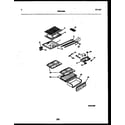 White-Westinghouse RT153MLW1 shelves and supports diagram