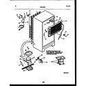 White-Westinghouse RT153MLW1 system and automatic defrost parts diagram