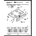 White-Westinghouse GF720ND4 cooktop parts diagram
