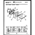 White-Westinghouse GF720ND4 door parts diagram