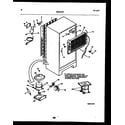 White-Westinghouse RT143NLDC system and automatic defrost parts diagram