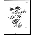 White-Westinghouse ATG185NLD0 shelves and supports diagram