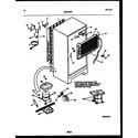 White-Westinghouse ATG185NLD0 system and automatic defrost parts diagram