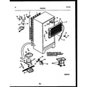 White-Westinghouse ATG180VNCD0 system and automatic defrost parts diagram