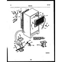 White-Westinghouse ATG180VNCD0 system and automatic defrost parts diagram