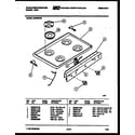 White-Westinghouse GF830NW3 cooktop parts diagram