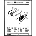 White-Westinghouse GF830NW3 door parts diagram