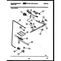 White-Westinghouse GF830NW3 burner, manifold and gas control diagram