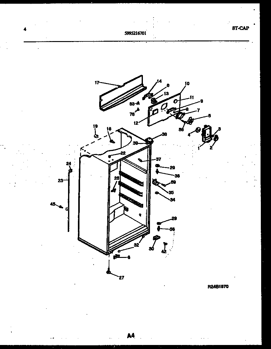 White-Westinghouse ATG150NCW1 cabinet parts diagram
