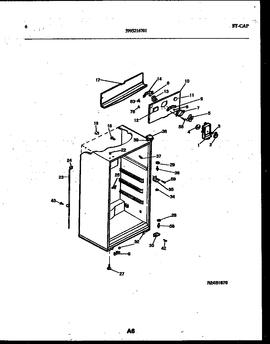 White-Westinghouse ATG150NCW1 cabinet parts diagram