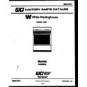 White-Westinghouse GF620ND3 cover page diagram