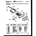 White-Westinghouse GF620ND3 broiler drawer parts diagram