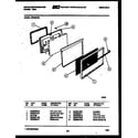 White-Westinghouse GF620ND3 door parts diagram